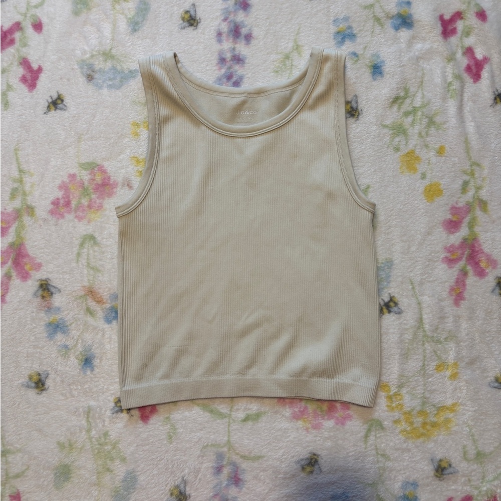 Cute ribbed workout tank top
